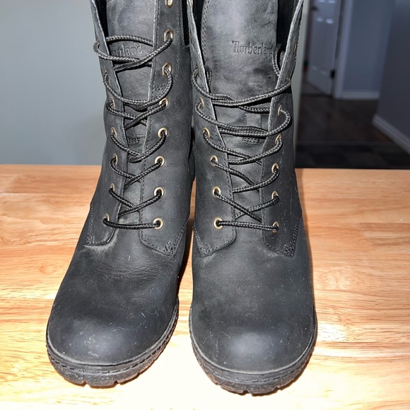 Timberland black heels- Size 6.5 - Picture 3 of 4